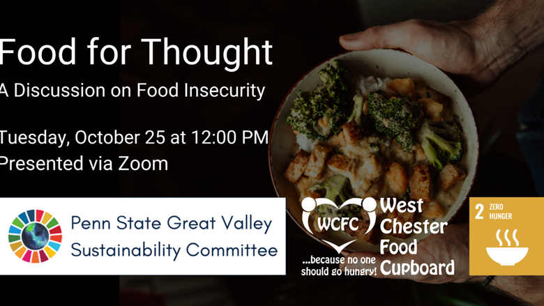 Food for Thought A Discussion on Food Insecurity Tuesday, October 25 | 12:00 p.m.