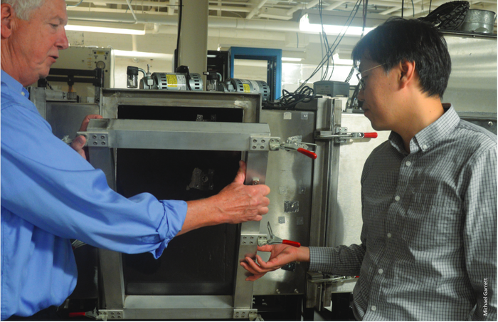 James Freihaut and Donghyun Rim in lab