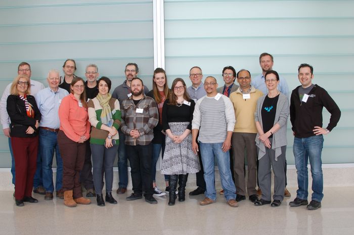 Group shot of including Jablokow and Sonalkar at the University of Wisconsin-Milwaukee