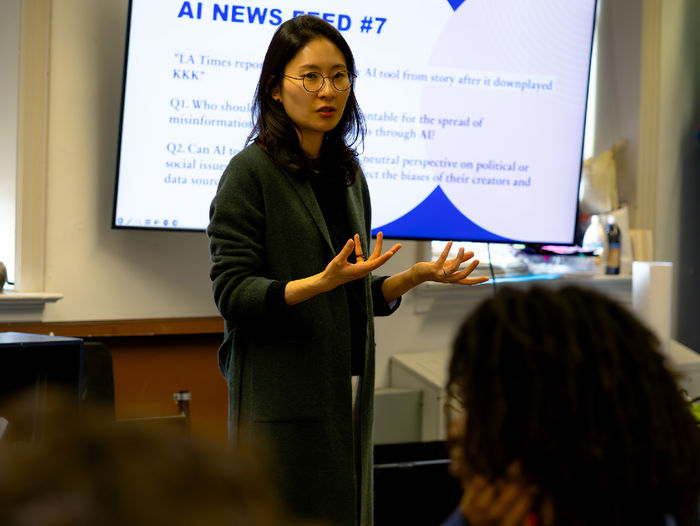 person giving lecture