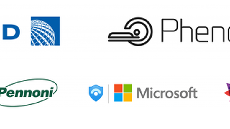 logos of partners including United and Microsoft 
