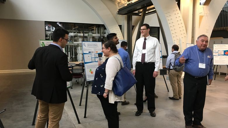 Energy Innovation Leadership Experience students presented their experiences during a poster