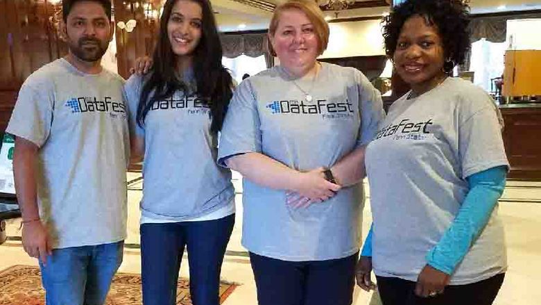 Group picture of Great Valley's DataFest team