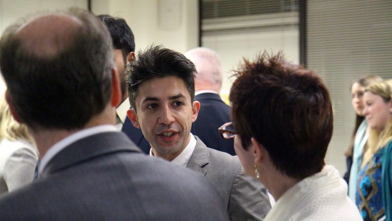 Master of Leadership Development student Ahmed Mohammed shares his recommendations with a judge
