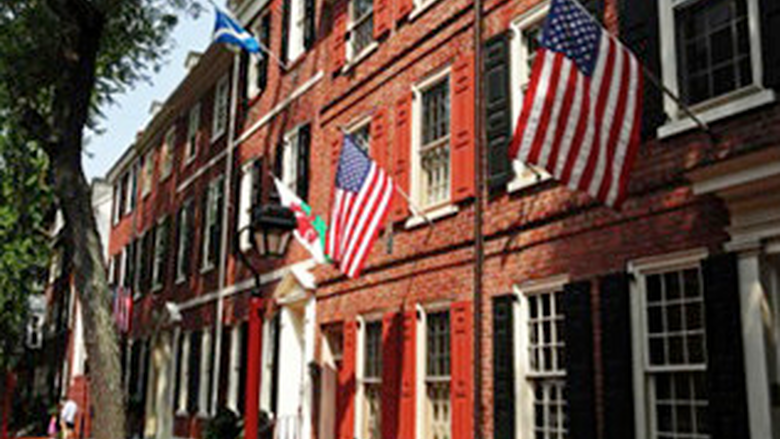 A street in historic Philadelphia 
