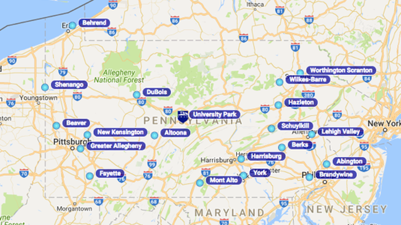 Penn State campus locations
