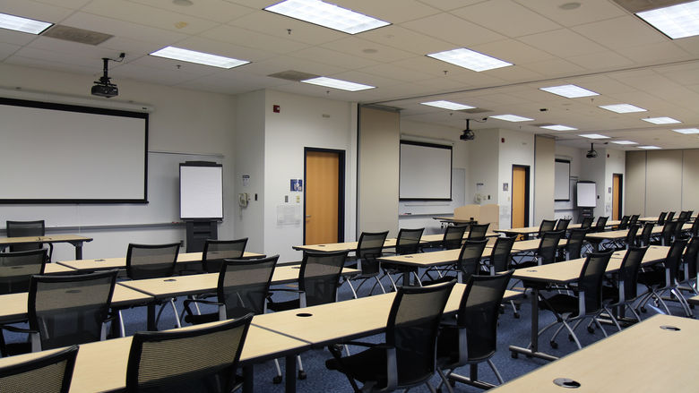 Photo of empty classroom