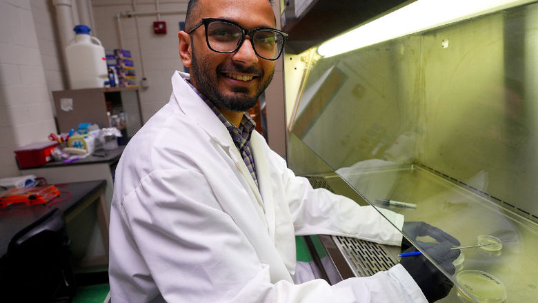 person in lab coat
