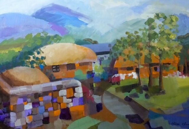 One of the paintings to be featured in the Henry Gallery.