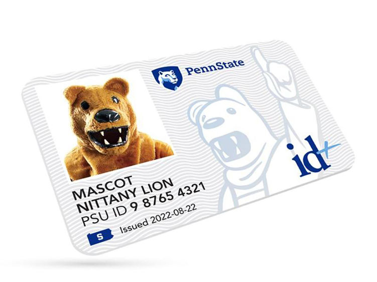 Penn State id+ card